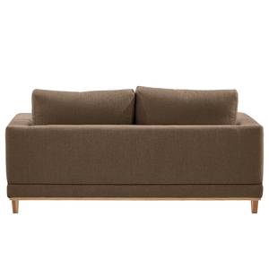 2-Sitzer Sofa Aniaro Webstoff Maila: Braun - Buche