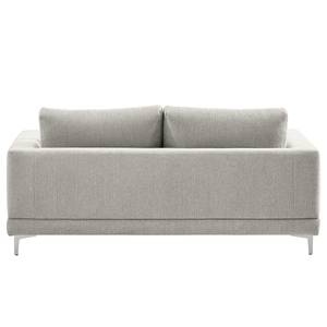 2-Sitzer Sofa Aniaro Webstoff Maila: Hellgrau - Aluminium