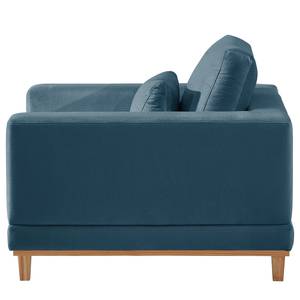 Fauteuil Aniaro Velours Onoli: Bleu marine - Hêtre