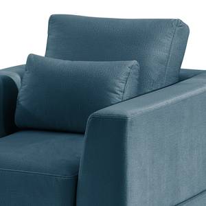 Fauteuil Aniaro Velours Onoli: Bleu marine - Hêtre