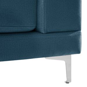 Fauteuil Aniaro Velours Onoli: Bleu marine - Aluminium