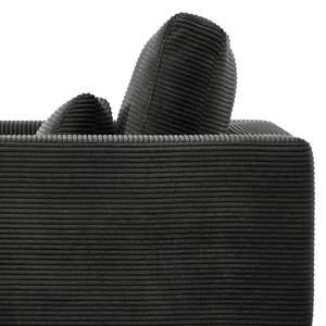 Fauteuil Aniaro Velours côtelé Poppy: Anthracite - Aluminium