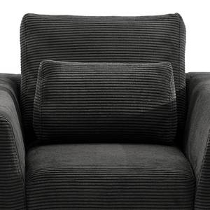 Fauteuil Aniaro Corduroy Poppy: Antracietkleurig - Beuk