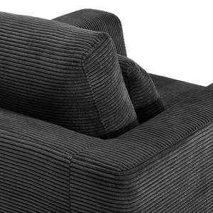 Fauteuil Aniaro Corduroy Poppy: Antracietkleurig - Beuk