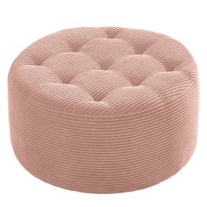 Fauteuil Timboan Corduroy Poppy: Roza - Met hocker