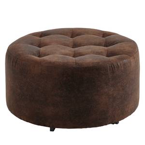 Fauteuil Timboan Microvezel Goda: Bizonbruin - Met hocker