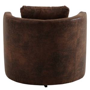 Fauteuil Timboan Microfibre Goda: Marron bison - Avec repose-pieds