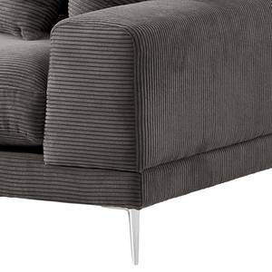 3-Sitzer Sofa Kelson Cordstoff Poppy: Grau