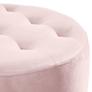 Fauteuil Timboan Velours Blonda: Rose vieilli - Avec repose-pieds