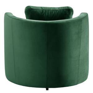 Fauteuil Timboan Velours Blonda: Vert sapin - Avec repose-pieds