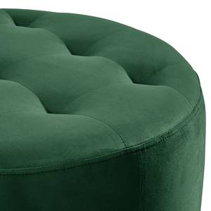 Fauteuil Timboan Velours Blonda: Vert sapin - Avec repose-pieds