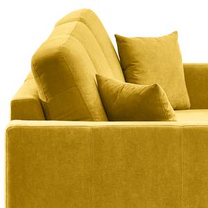 Ecksofa Engele mit Longchair Microfaser Sole: Senfgelb