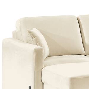 Ecksofa Engele mit Longchair Samt Onoli: Beige