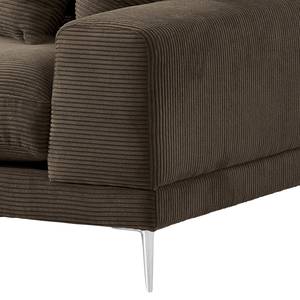 3-Sitzer Sofa Kelson Cordstoff Poppy: Braun