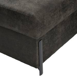 Canapé d’angle Engele avec méridienne Microfibre Goda: Anthracite