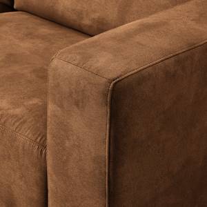 Ecksofa Makata mit Ottomane Microfaser Bice: Nougat