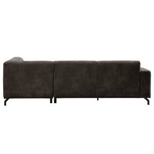 Ecksofa Makata mit Ottomane Microfaser Bice: Fango