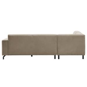 Ecksofa Makata mit Ottomane Microfaser Sole: Taupe