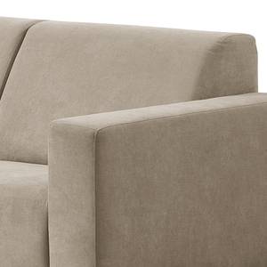 Ecksofa Makata mit Ottomane Microfaser Sole: Taupe