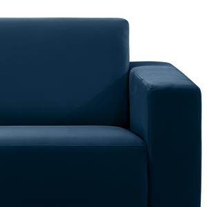 Ecksofa Makata mit Ottomane Samt Blonda: Marineblau