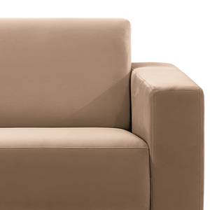 Ecksofa Makata mit Ottomane Samt Blonda: Taupe