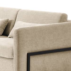 Ecksofa Ulanula Webstoff Cieli: Beige - Ecke davorstehend links