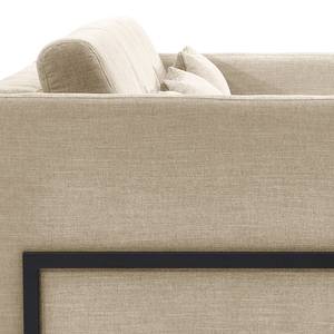 Ecksofa Ulanula mit Schlaffunktion Webstoff Cieli: Beige - Ecke davorstehend rechts