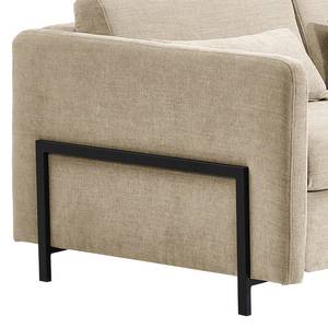 Ecksofa Ulanula mit Schlaffunktion Webstoff Cieli: Beige - Ecke davorstehend rechts