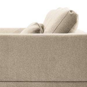 Ecksofa Aniaro Webstoff Maila: Beige - Longchair davorstehend links - Buche