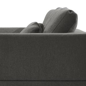 Ecksofa Aniaro Webstoff Maila: Anthrazit - Longchair davorstehend links - Buche