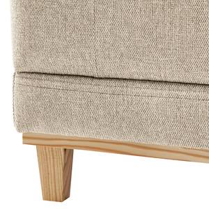 Divano angolare Aniaro Tessuto Maila: beige - Longchair preimpostata a destra - Faggio