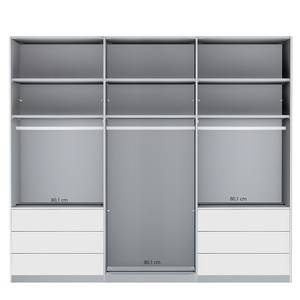 Schwebetürenschrank Malibu Glastür Champagner - 246 x 217 cm