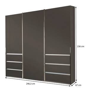 Schwebetürenschrank Malibu Havanna - 246 x 236 cm