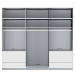 Schwebetürenschrank Malibu Glastür Havanna - 246 x 217 cm