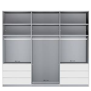 Schwebetürenschrank Malibu Weiß - 246 x 236 cm