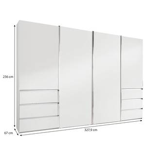 Schwebetürenschrank Malibu Weiß - 328 x 236 cm