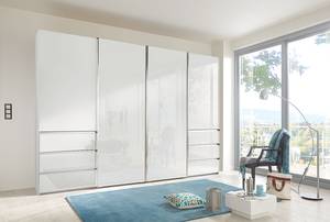 Schwebetürenschrank Malibu Glastür Weiß - 328 x 236 cm