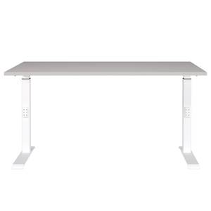 Höhenverstellbarer Schreibtisch Downey Kaschmir / Weiß - Breite: 140 cm