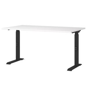 Bureau réglable en hauteur Downey Blanc / Noir - Largeur : 140 cm