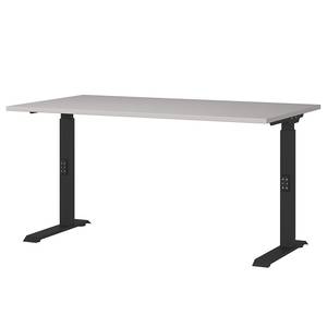 Bureau réglable en hauteur Downey Cachemire / Noir - Largeur : 140 cm