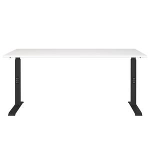 Bureau réglable en hauteur Downey Blanc / Noir - Largeur : 160 cm