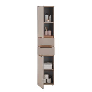 Hochschrank TAULO Taupe / Eiche Artisan Dekor - Taupe