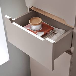 Hochschrank TAULO Taupe / Eiche Artisan Dekor - Taupe