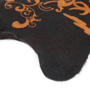 Tapis en peau Rocko Peau de vache - Marron / Noir