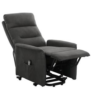 Tv-fauteuil Lahlu met opstahulp - microvezel - antracietkleurig