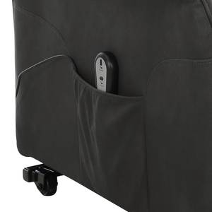 Tv-fauteuil Lahlu met opstahulp - microvezel - antracietkleurig