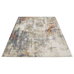 Tapis Molinos Polypropylène - Beige / Bleu - 80 x 150 cm