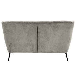 3-Sitzer Sofa CISSY Cord / Metall - Grau / Schwarz