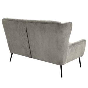 3-Sitzer Sofa CISSY Cord / Metall - Grau / Schwarz