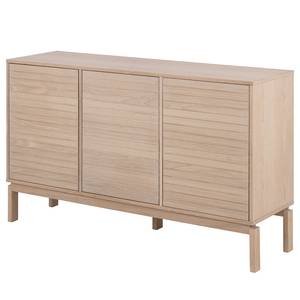 Enfilade Paremo Placage en bois véritable - Chêne clair - Largeur : 135 cm